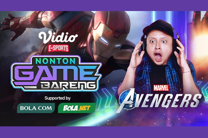 Skuy Nonton Game Marvel's Avengers Bareng Pokopow di Vidio, Bola.net dan Bola.com