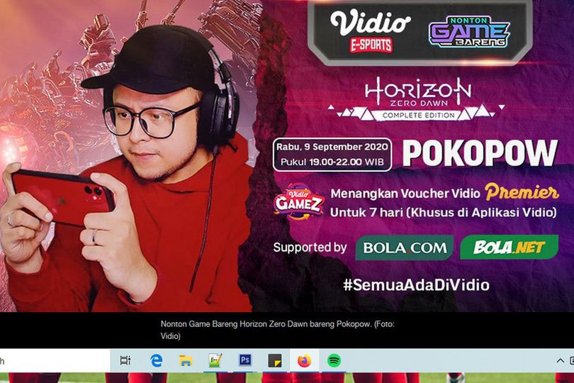 Link Streaming Nonton Game Bareng Pokopow: Horizon Zero Dawn di Vidio, Bola.net dan Bola.com