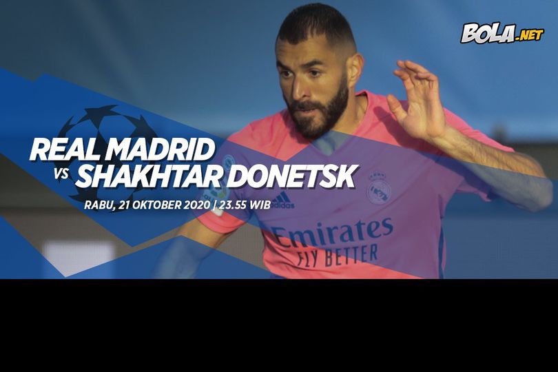 Prediksi Real Madrid vs Shakhtar Donetsk 21 Oktober 2020