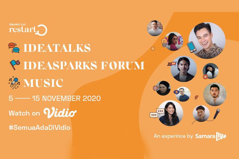 Asyik, IdeaFest 2020 Bisa Disaksikan Melalui Live Streaming di Vidio