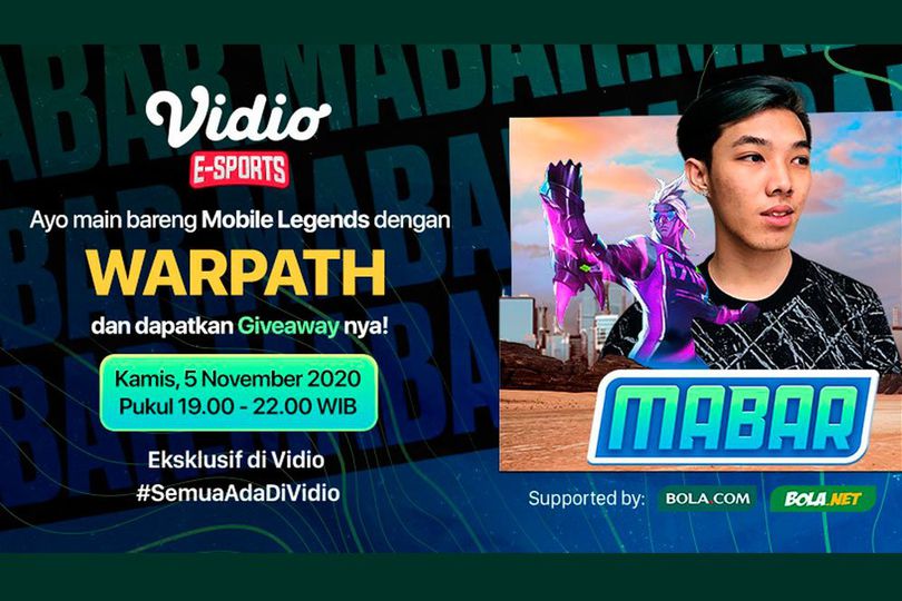 Jangan Lewatkan Main Bareng Mobile Legends Bersama Warpath Hari Ini, Kamis 5 November 2020