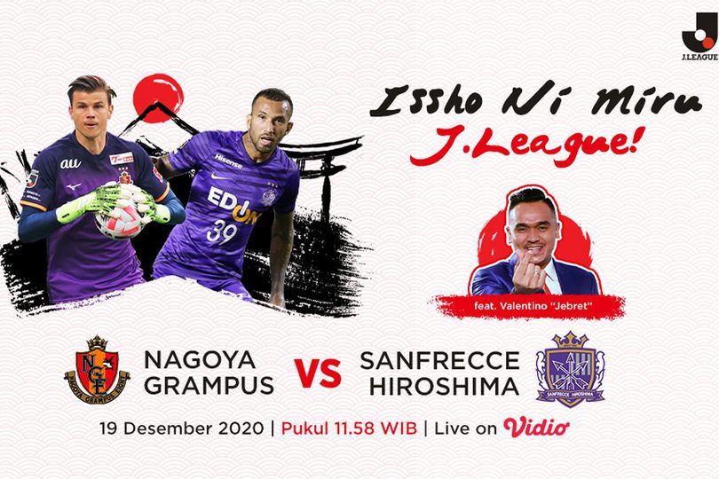 Laga Pamungkas J. League, Nagoya Grampus Siap Buru Tiket Liga Champions Asia