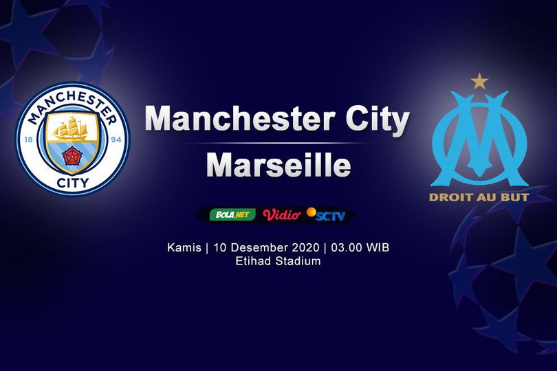 Data dan Fakta Liga Champions: Manchester City vs Marseille