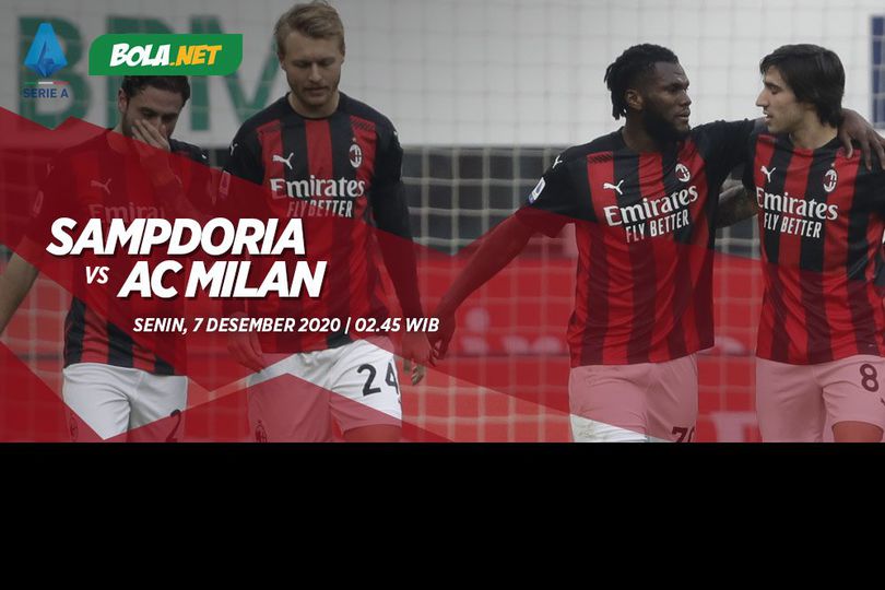 Prediksi Sampdoria vs AC Milan 7 Desember 2020