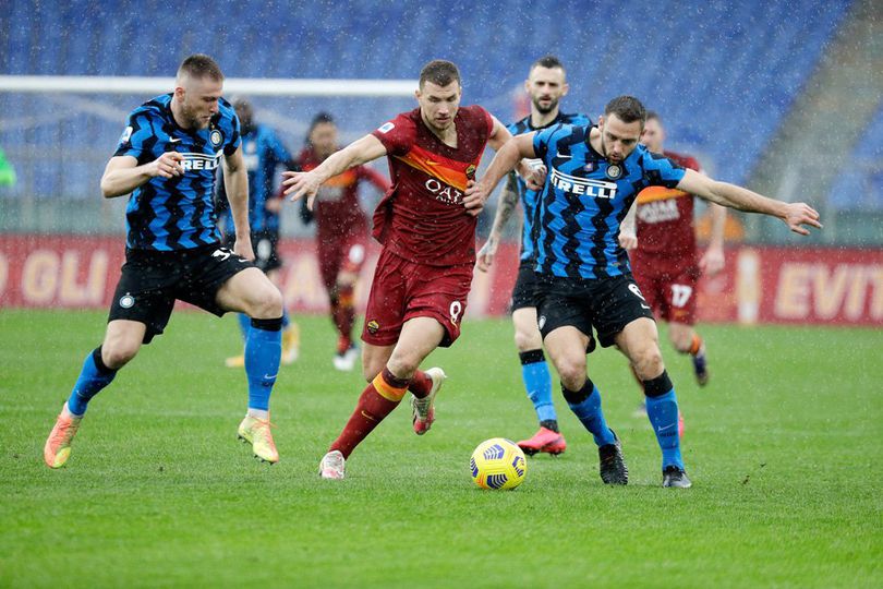 Hasil Pertandingan AS Roma vs Inter Milan: Skor 2-2