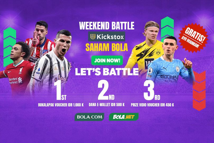 Rekomendasi Pemain untuk Weekend Battle Kickstox Saham Bola 4, Join dan Jadilah Juara