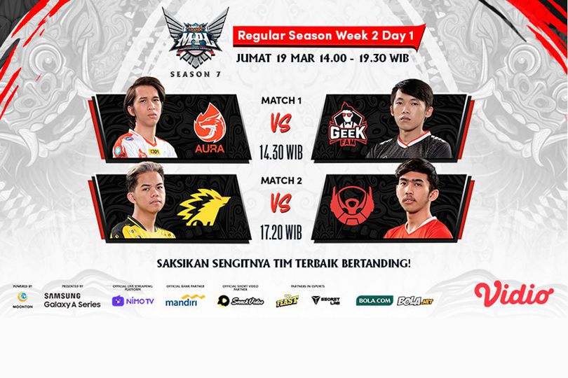 Jadwal MPL ID Season 7 Pekan ke-4, Jumat 19 Maret 2021: ONIC Esports vs Bigetron Alpha