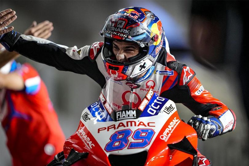 Sempat Gugup, Jorge Martin Malah 18 Lap Pimpin MotoGP Doha dan Naik Podium