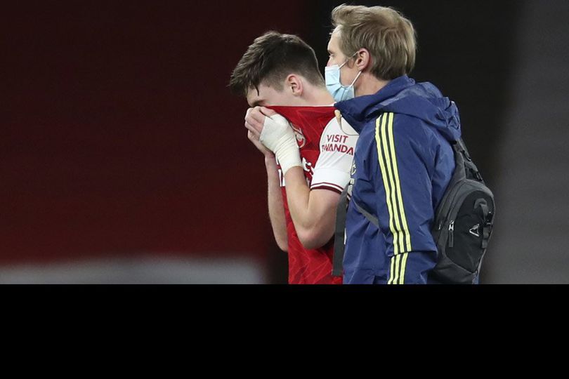 Arsenal Dihantam Liverpool, Tierney Cedera, Entah Kapan Akan Sembuh