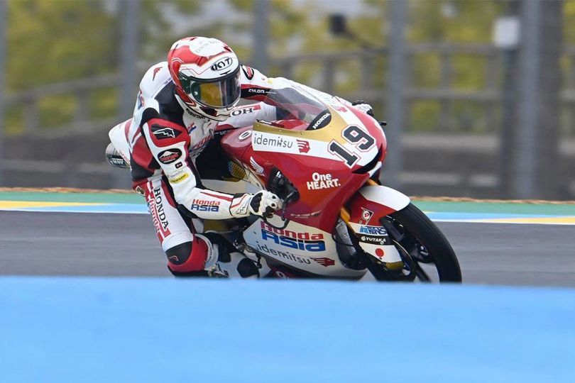 Hasil Pemanasan Moto3 Le Mans: Diguyur Hujan, Andi Gilang Tercepat