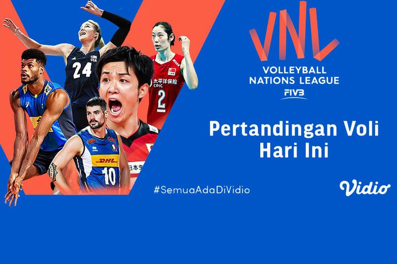 Inilah Jadwal dan Live Streaming Volleyball Nations League 2021 di Vidio Pekan Ini