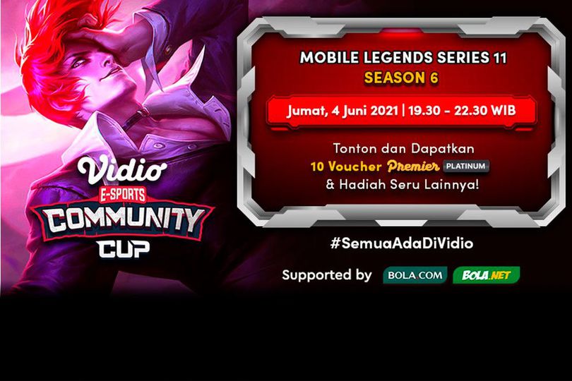 Tonton Vidio Community Cup Season 5 Mobile Legends Series 11 di Vidio, 4 Juni 2021