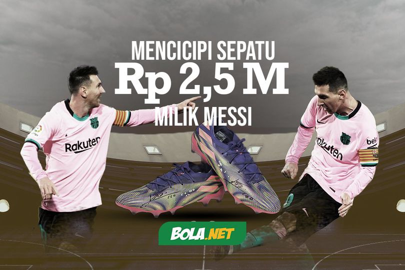 Mencicipi Sepatu Rp2,5 Miliar Milik Messi Mencicipi Sepatu Rp2,5 Miliar Milik Messi