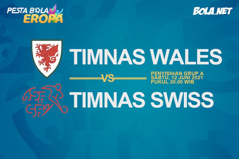 Euro 2020: Jadwal Siaran Langsung dan Link Streaming Wales vs Swiss di Mola TV
