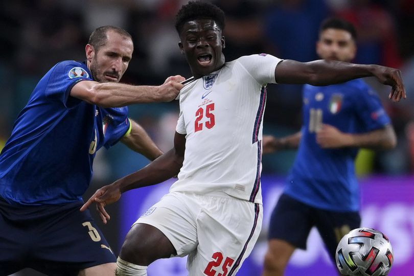 Tarikan Chiellini pada Saka di Final Euro 2020 Diabadikan dalam Bentuk Tato