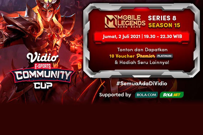 Live Streaming Vidio Community Cup Season 8 Mobile Legends Series 15, Jumat 2 Juli 2021