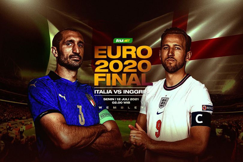 Jadwal Pertandingan Final Euro 2020 Italia vs Inggris yang Disiarkan RCTI