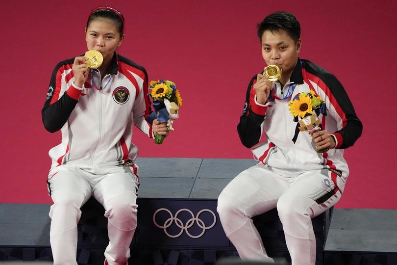 Greysia/Apriyani Rebut Emas di Olimpiade Tokyo 2020, Riko Simanjuntak: Selamat dan Terima Kasih!