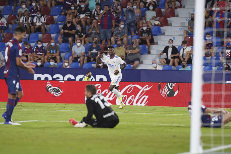 Golnya di Laga Levante vs Madrid Dianggap Kebetulan, Ini Reaksi Vinicius