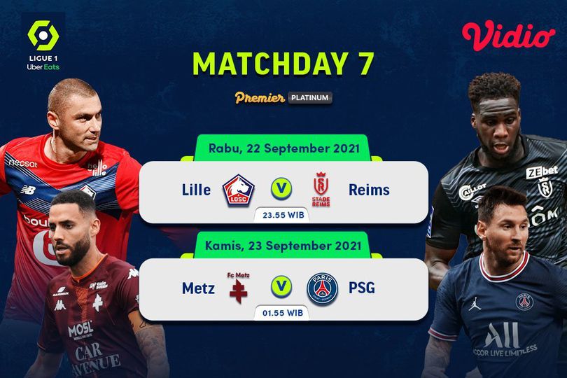 Link Live Streaming Liga Prancis Ligue 1 2021/2022 Pekan Ketujuh di Vidio