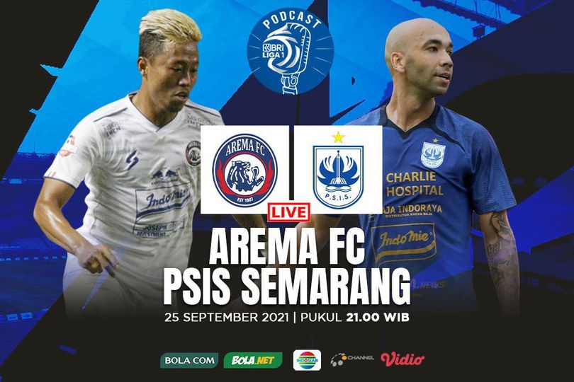 Yuk Dengarkan Bolanet Live Podcast BRI Liga 1: Arema FC Vs PSIS Semarang