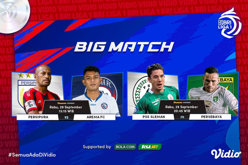 Link Live Streaming Big Match BRI Liga 1 2021/2022 di Vidio Hari Ini, 29 September 2021