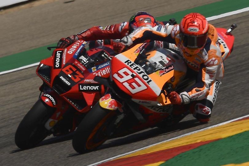 Marquez: Saya Harus Ngotot Lawan Bagnaia, Jatuh pun Tak Masalah Marquez: Saya Harus Ngotot Lawan Bagnaia, Jatuh pun Tak Masalah