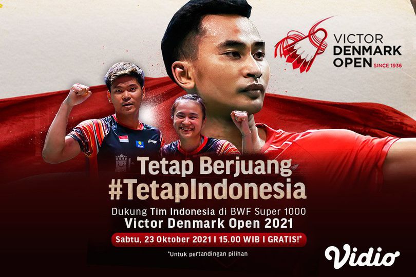 Link Live Streaming Semifinal Victor Denmark Open 2021 di Vidio, Ayo Dukung Indonesia!