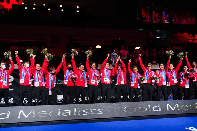 Pedih! Bendera Merah Putih tak Berkibar Meski Indonesia Juara Piala Thomas 2020