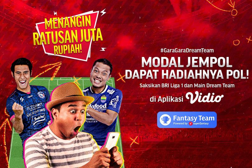 Yuk Ikutan Main Fantasy Team Liga 1 di Vidio: Pekan Ini Ada Duel Persija Jakarta Vs Arema FC