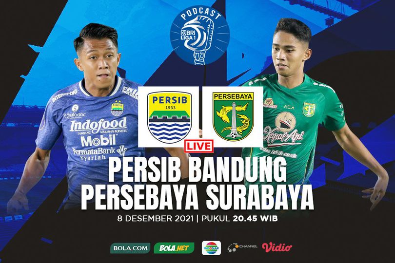 Yuk Dengerin Live Podcast BRI Liga 1: Persib Bandung vs Persebaya Surabaya