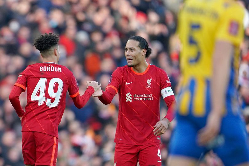 Hasil Pertandingan Liverpool vs Shrewsbury Town: Skor 4-1