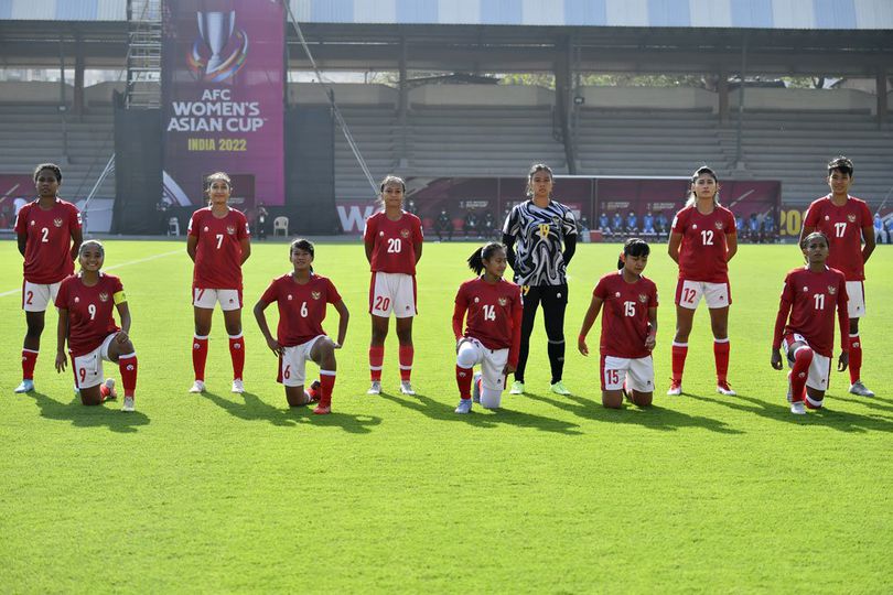 Timnas Wanita Indonesia Tumbang 6-0 dari Filipina di Partai Pamungkas Piala Asia Wanita 2022