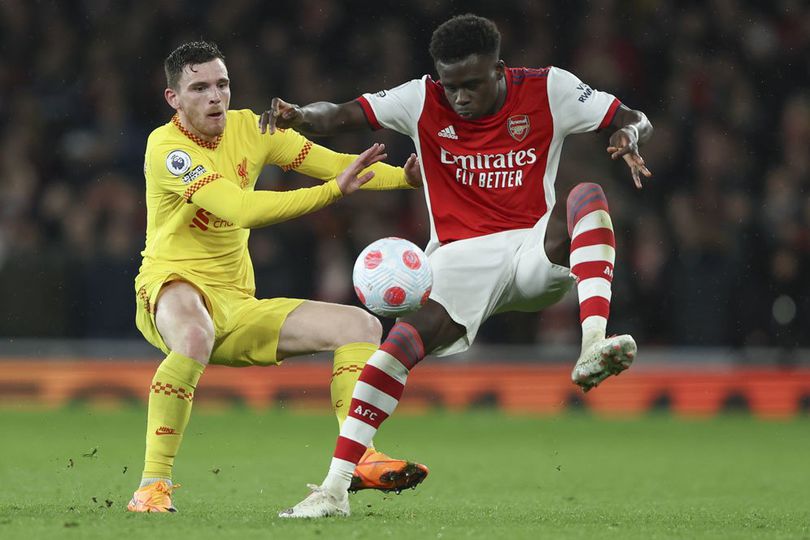 Arsenal Sulitkan Liverpool, Robertson Puji Dua Penggawa The Gunners Ini