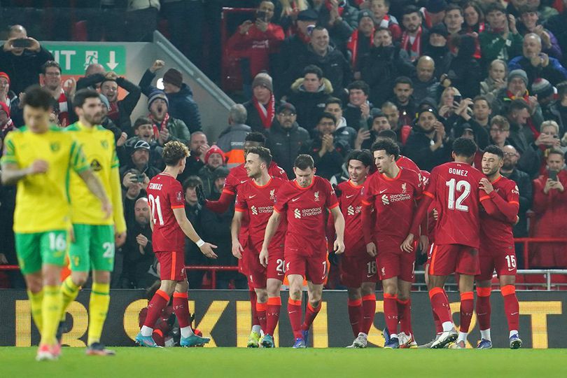 Hasil Pertandingan Liverpool vs Norwich City: Skor 2-1