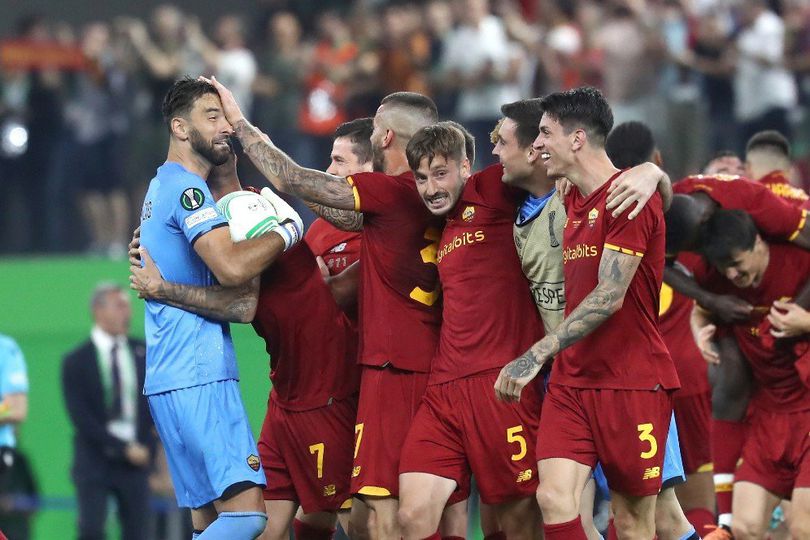 Rapor Pemain AS Roma Saat Menang di Final UECL: Zaniolo Hero, Rui Patricio Joss, Mancini Gacor!
