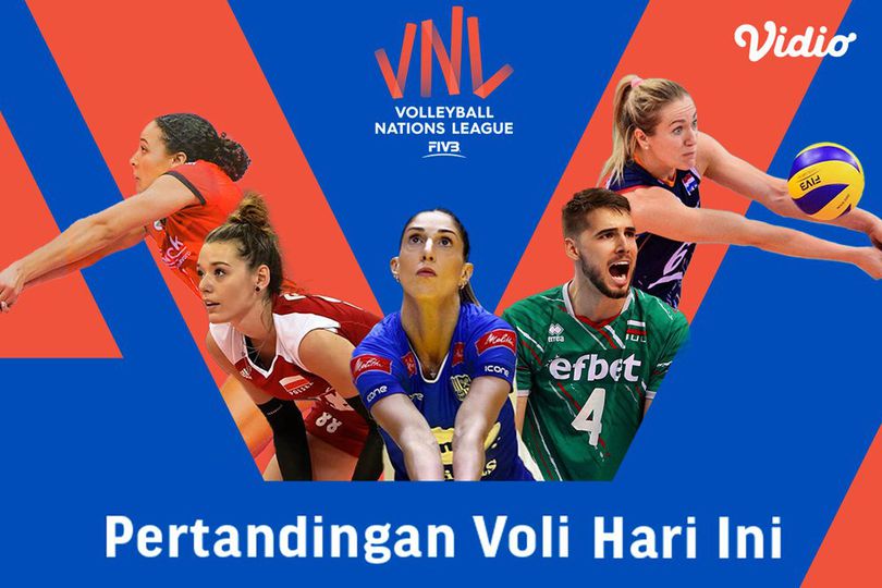 Jadwal Volleyball Nations League (VNL) 2022 Hari Ini di OChannel dan