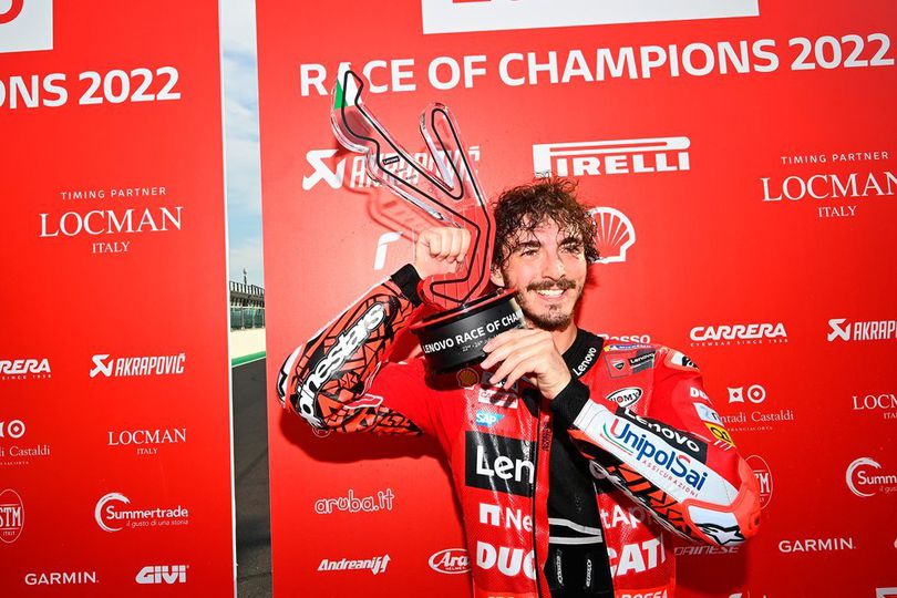 Pecco Bagnaia Takjub Menangi Ducati Race of Champions, Luca Marini: Ini Balapan Serius!