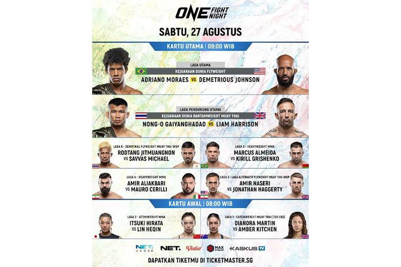 ONE Championship Siap Gebrak Amerika dengan Ajang ONE Fight Night 1