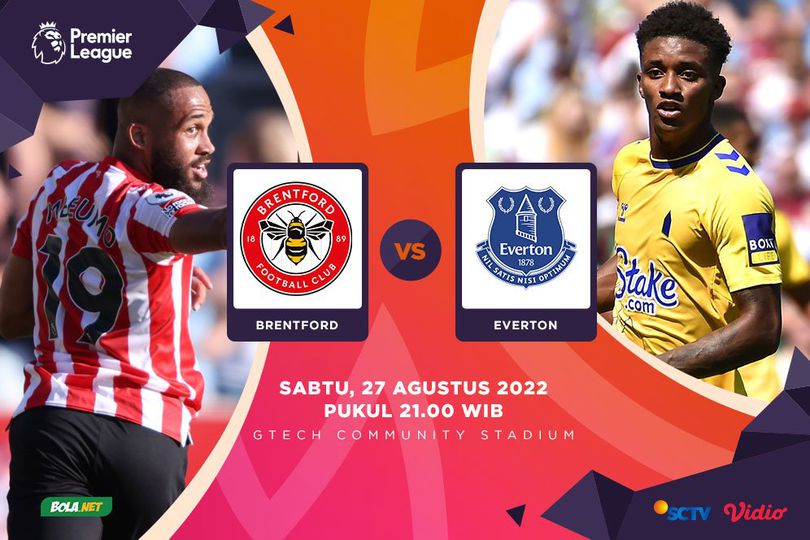 Live Streaming Liga Inggris: Brentford vs Everton di Vidio, 27 Agustus 2022