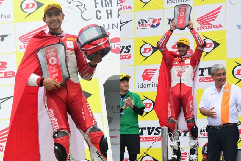 Naik Podium, Andi Gilang Kibarkan Merah Putih di ARRC Jepang 2022 di Sugo