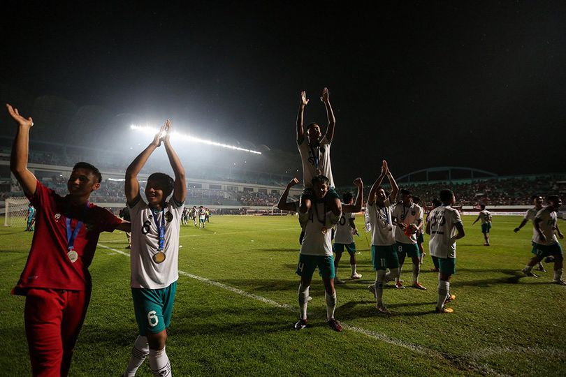 Gerimis dan Tangis Haru Timnas Indonesia U-16 Tutup Perjuangan Juara Piala AFF U-16 2022