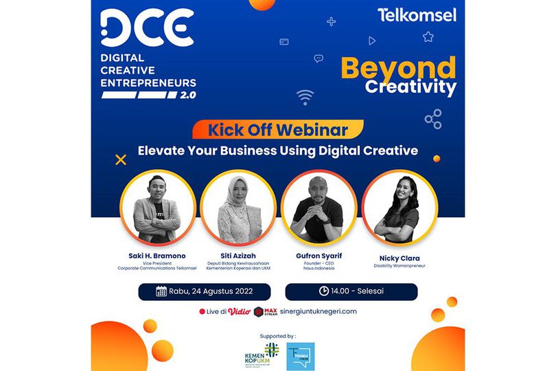 Tingkatkan Daya Saing UMKM  Telkomsel Gelar Program Digital Creative Entrepreneurs 2.0