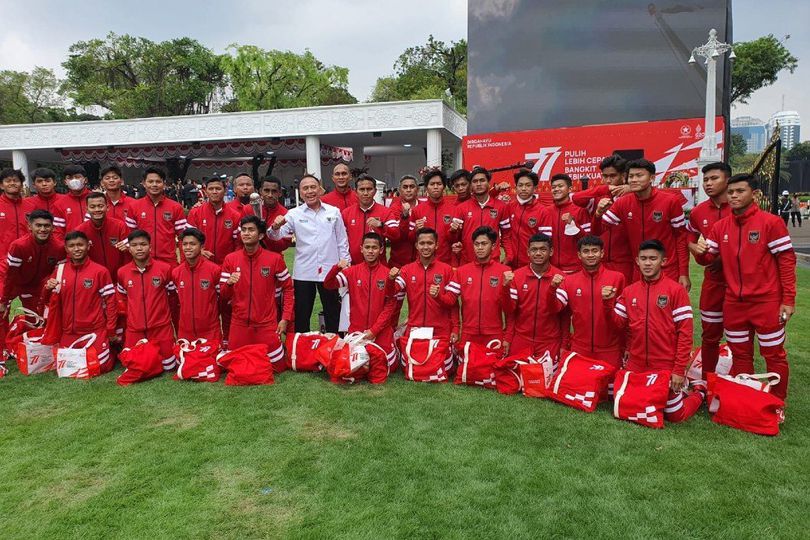 Timnas Indonesia U-16 Upacara Kemerdekaan di Istana, Iwan Bule: Terima Kasih Jokowi dan Prabowo