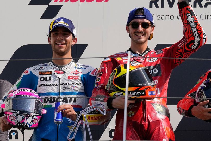 Ducati Sebut Pecco Bagnaia vs Enea Bastianini di Misano Nyaris Jadi Bencana