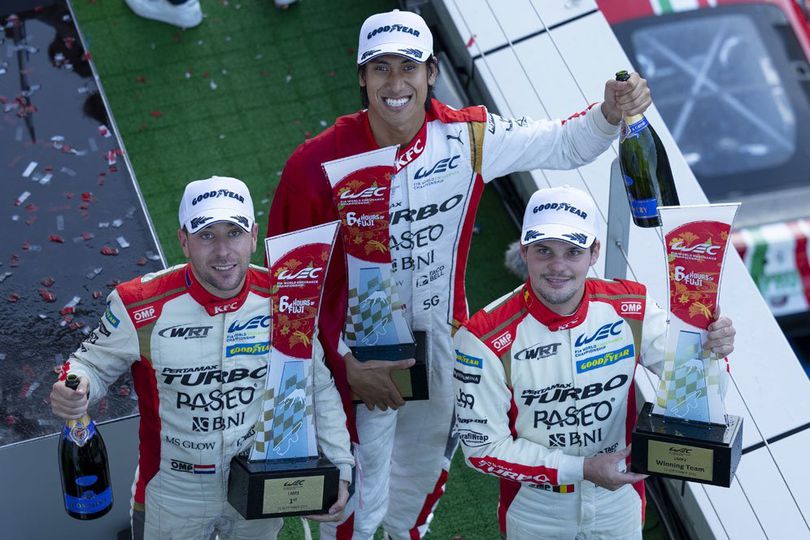 Sean Gelael dan WRT Sukses Menangi FIA WEC 6 Hours of Fuji di Jepang