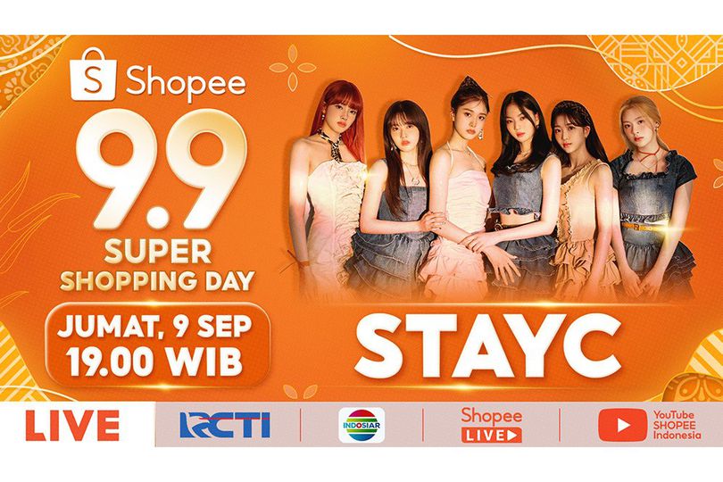 Saksikan STAYC & 5 Pasangan Artis Hits di Shopee 9.9 Super Shopping Day TV Show!