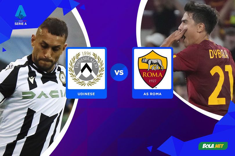 Prediksi Udinese vs AS Roma 5 September 2022