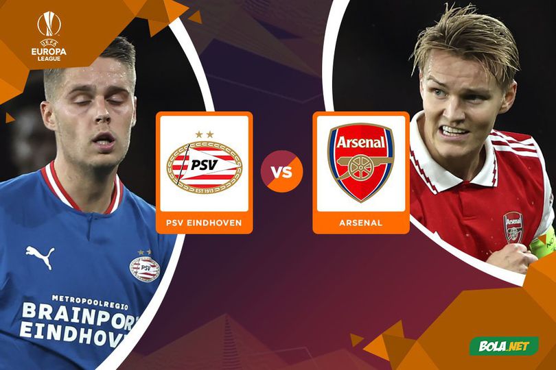 Link Streaming Liga Europa di Vidio: PSV Eindhoven vs Arsenal, 27 Oktober 2022