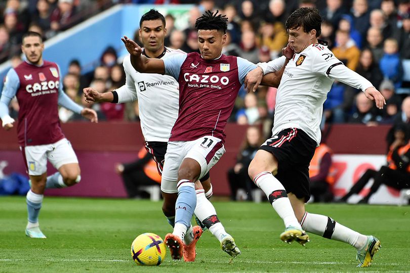 Hasil Aston Villa Vs Manchester United Skor 3 1